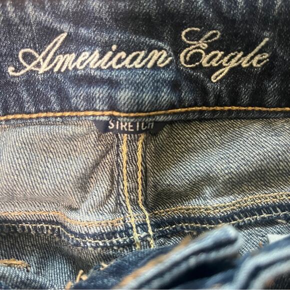 American Eagle Artist Stretch Jeans Womens Size 6 Cropped Denim Simple Casual - Picture 5 of 10